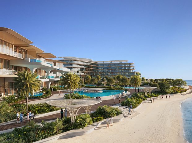 A private beach with its own access